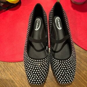 Scoop Studded Mary Jane Flats